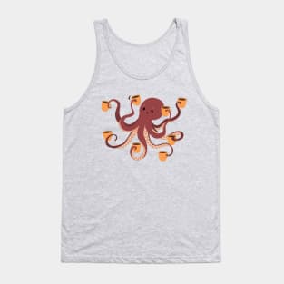 coffee makes life better Octopus II Tank Top